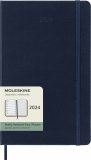 Moleskine Еженедельник Classic Weekly (2024), Large, синий сапфир
