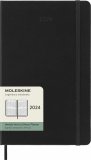 Moleskine Еженедельник Classic Weekly (вертикальный, 2024), Large, черный