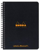 Rhodia Classic черная тетрадь на спирали (в точку)  A5