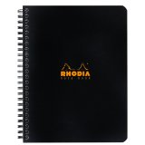 Rhodia Classic черная тетрадь на спирали (в клетку)  A5