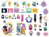 Время приключений (Adventure Time). Лист виниловых наклеек А4