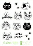 Кошки. Лист виниловых наклеек А6