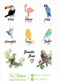 Birds. Лист виниловых наклеек А6