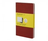 Записная книжка Moleskine Cahier (в клетку, 3 шт.), Large, красная