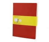 Записная книжка Moleskine Cahier (в клетку, 3 шт.), XLarge, красная