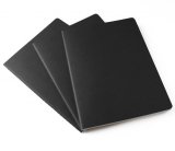 Записная книжка Moleskine Cahier (нелинованная, 3 шт.), XLarge, черная