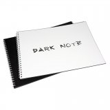 Dark Note White Скетчбук пейзажный (с черными листами) A4