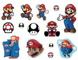 Марио (Mario). Лист виниловых наклеек А4