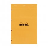 Rhodia Orange A4 Pad stapled perforation