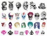 Skull Art 02. Лист виниловых наклеек А4