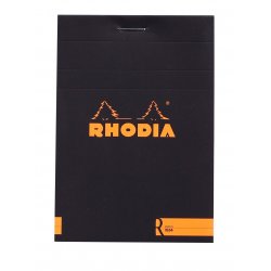 Rhodia Блокнот  Basics R №12 черный (нелинованный) А6