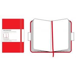 Записная книжка Moleskine Classic (нелинованная), Pocket, красная