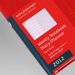 Еженедельник Moleskine Classic (2012), Pocket, красный