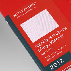 Еженедельник Moleskine Classic (2012), Large, красный