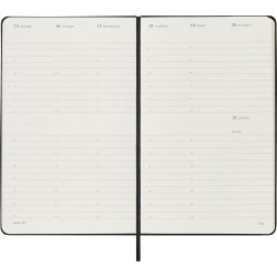 Moleskine Еженедельник Classic Weekly (вертикальный, 2024), Large, черный