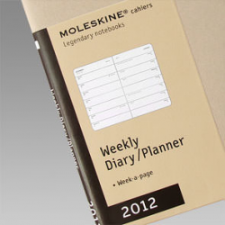 Еженедельник Moleskine Cahier (2012), ванильный