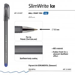 Bruno Visconti SlimWrite Ice (0,5 мм, синие чернила)