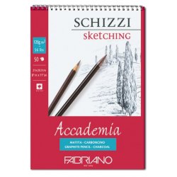 Fabriano Accademia - блокнот для эскизов A4 спираль по короткой стороне