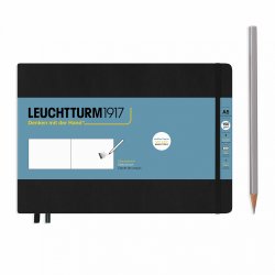 Leuchtturm1917 Medium Landscape Sketchbook Black (горизонтальный, черный) А5