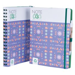 Note Eco Purple Garden A4-