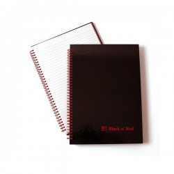 Тетрадь Oxford Black n' Red Wirebound A5