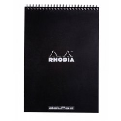 Rhodia Classic Блокнот на спирали (в точку) A4, черный