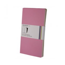 Записная книжка Moleskine Volant (в линейку, 2 шт.), Large, розовая