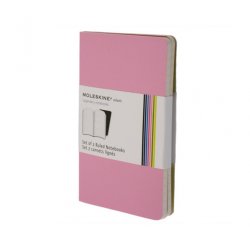 Записная книжка Moleskine Volant (в линейку, 2 шт.), Pocket, розовая