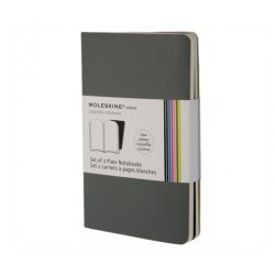 Записная книжка Moleskine Volant (нелинованная, 2 шт.), Large, серая