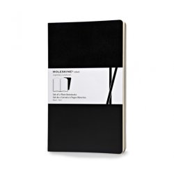 Записная книжка Moleskine Volant (нелинованная, 2 шт.), Large, черная