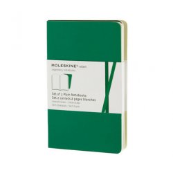 Записная книжка Moleskine Volant (нелинованная, 2 шт.), Pocket, изумрудная