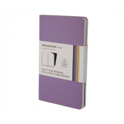 Записная книжка Moleskine Volant (нелинованная, 2 шт.), Pocket, пурпурная