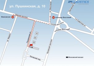 м. Площадь Восстания, ул. Пушкинская, д. 10